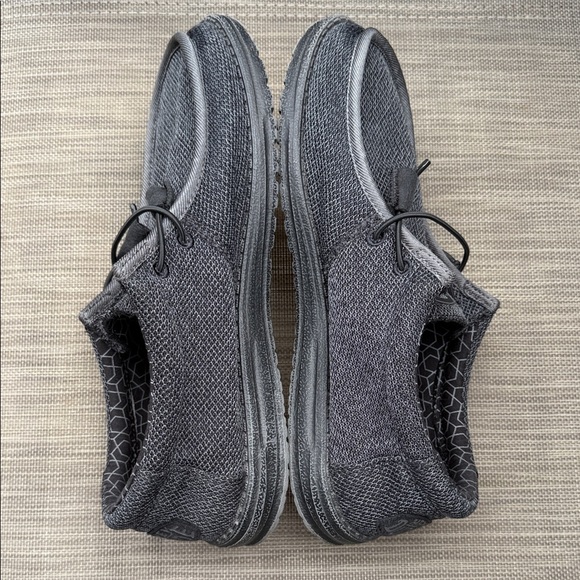 Hey Dude Size 9 Wally Soy Micro Men's Dark Gray Slip-On Loafers - Picture 7 of 12